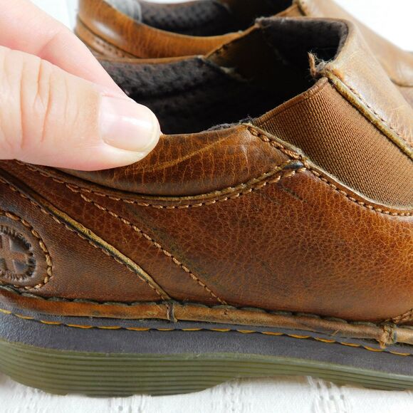 Doc Dr. Martens Tevin Brown Leather Slip-On Loafers Shoes Men's 10 US AW004 EUC - Picture 13 of 15
